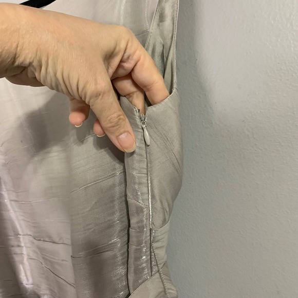 Antonio Melani Midi Dress Sleeveless‎ Party Cocktail Shimmer Size 14 - Picture 6 of 13